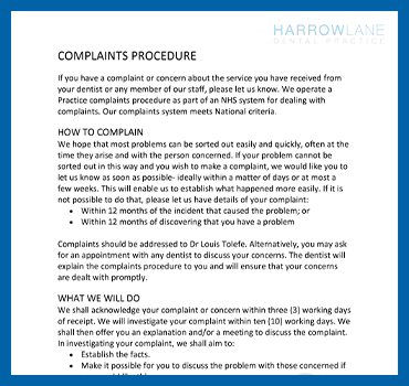  Complaints Procedure